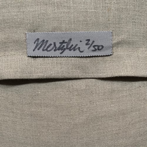 Image of Linen Cropped Fox Cub Cushion