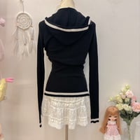 Image 3 of sporty bebe knitted hoodie