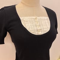 Image 2 of faux double layer shoujo top