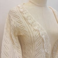 Image 2 of morgan de toi knitted front tie cardigan