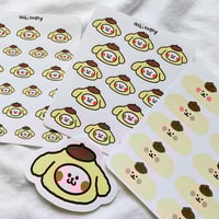Image 2 of Pompompurin x blob stickers