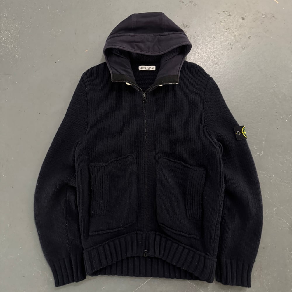 Image of AW 2011 Stone Island Wool Heavyweight Zip Up, size XL