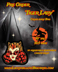 Image 1 of PRE ORDER Tiger Lady Crossbody Canvas Bag