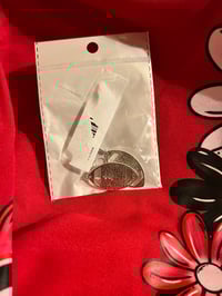 Image 2 of Georgia Dawgs XL Hoodie with Silver Football earrings.