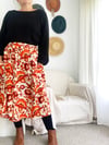 Ready Made Black Rayon Smock Top with free postage 