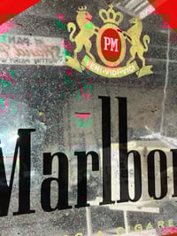Image 3 of Distressed Marlboro Mirror