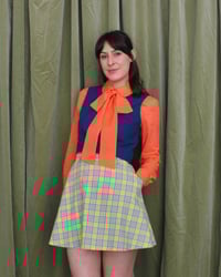 Image 6 of Sherbet flower button bow blouse