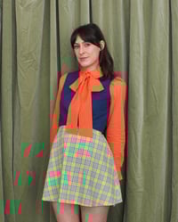 Image 3 of Sherbet flower button bow blouse