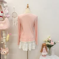 Image 2 of shoujo faux double layer top