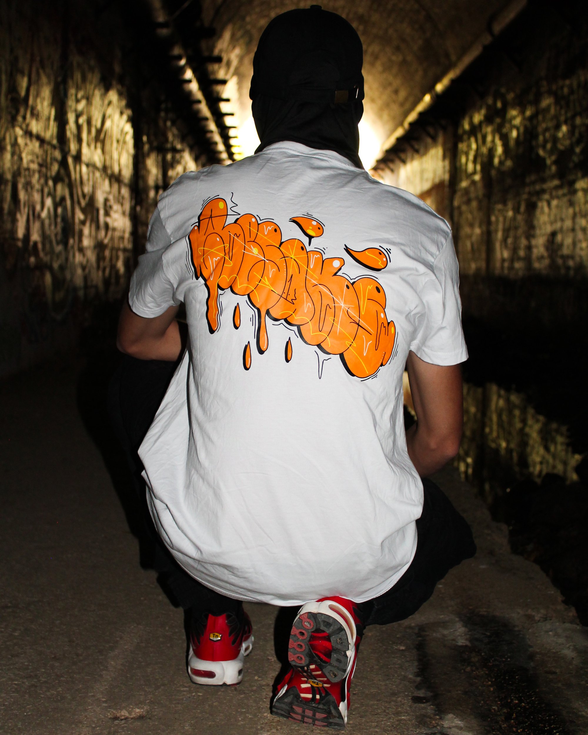 Orange Graffiti Throw-Up T-Shirt By Resaks | Resaks Orange Graffiti Throw-Up T-Shirt By Resaks | Resaks