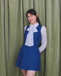 Image 5 of Polly top cropped blouse - Blue lapis