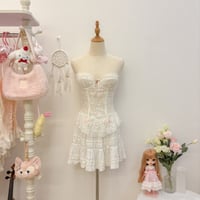 Image 2 of vintage Darling lace bustier top