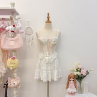 Image 1 of vintage lace corset lingerie (#02)