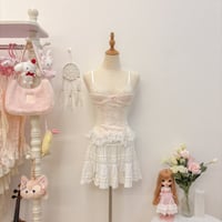 Image 1 of vintage lace corset lingerie (#05)