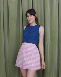 Image 1 of Polly top cropped blouse - Blue lapis