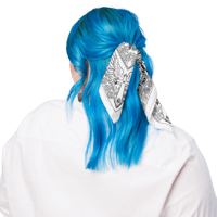 Image 5 of True Believer Bandana - Black on White