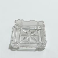 Image 7 of Petit cendrier carré vintage en cristal taillé - Années 60 - 70 -  vide-poche en cristal