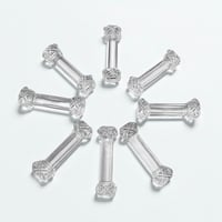 Image 1 of Lot de 8 anciens porte-couteaux Art Déco en verre taillé ou cristal moulé des années 30 - 40 - 