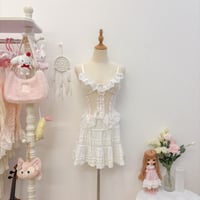 Image 1 of vintage lace corset lingerie (#11)