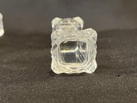 Image 13 of Lot de 8 anciens porte-couteaux Art Déco en verre taillé ou cristal moulé des années 30 - 40 - 