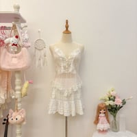 Image 1 of vintage lace corset lingerie (#14)