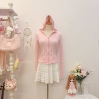 Image 1 of bubblegum zip hoodie