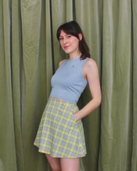 Image 1 of Ready-to-ship Phuncle cropped merino tank top - Duckegg Blue