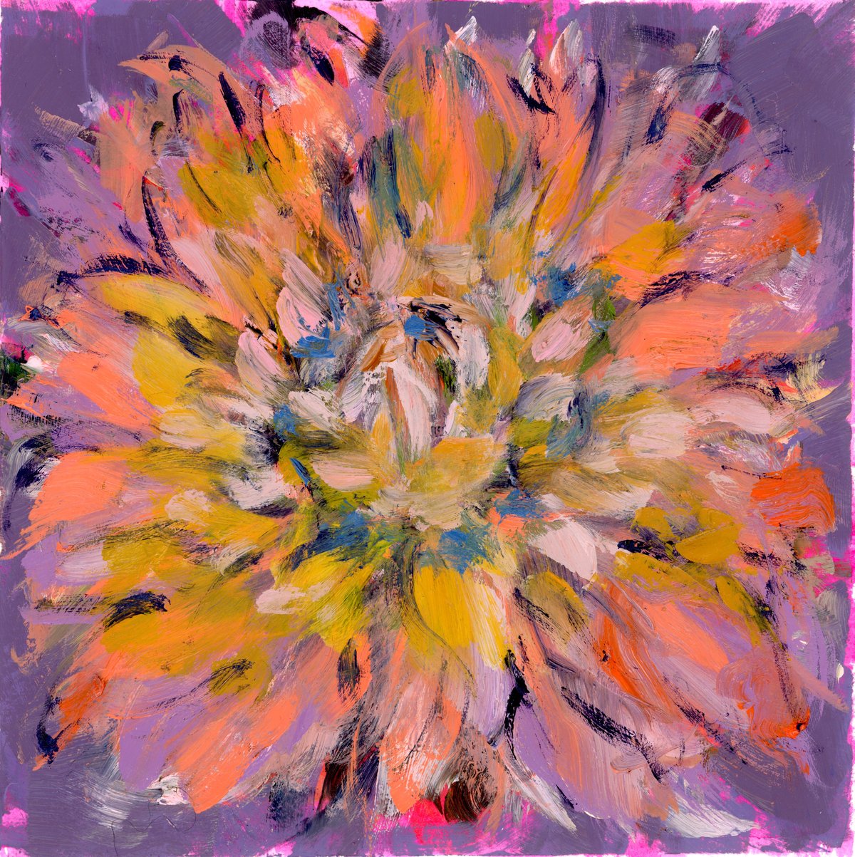 Image of "I Am Fire Wrapped In Grace" Original Oil Painting