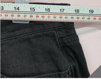 Image 4 of New Time and Tru High Rise Black Denim Straight Crop Jeans Size 18 Women Casual