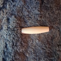Image 2 of 1" Bone Hairpipe 10 pieces