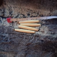 Image 2 of  2" Bone Hairpipe 10 pieces