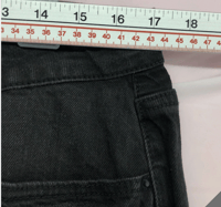 Image 4 of New Time and Tru High Rise Black Denim Straight Crop Jeans Size 16 Women Casual