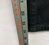 Image 5 of New Time and Tru High Rise Black Denim Straight Crop Jeans Size 16 Women Casual