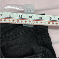 Image 4 of New Time and Tru High Rise Black Denim Straight Crop Jeans Size 10 Women Regular