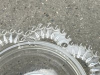 Image 7 of Petit saladier en verre à bord perlé ancien début XXe - saladier Art Déco - 1900s 