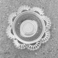 Image 5 of Petit saladier en verre à bord perlé ancien début XXe - saladier Art Déco - 1900s 