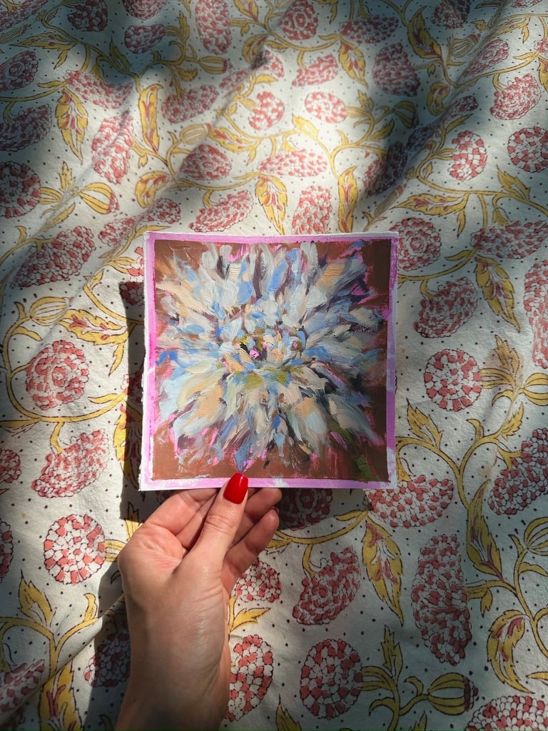 Image of "I Am Sensitive and I Cry a Lot" Original Oil Painting