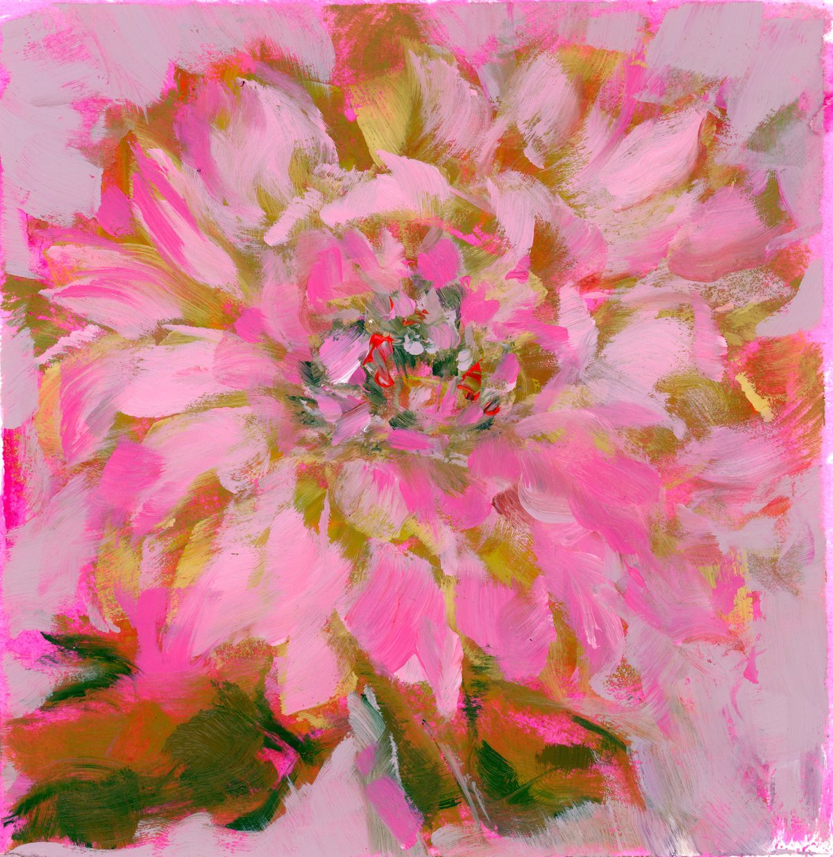 Image of "I Am Literally Just A Girl" Original Oil Painting