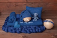Image 1 of Newborn photo set cobalt