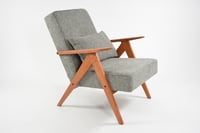 Image 1 of Fauteuils KOMPAS chiné gris et blanc