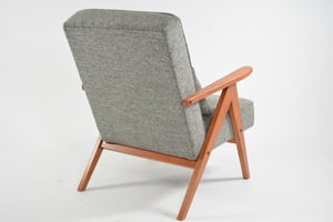 Image of Fauteuils KOMPAS chiné gris et blanc