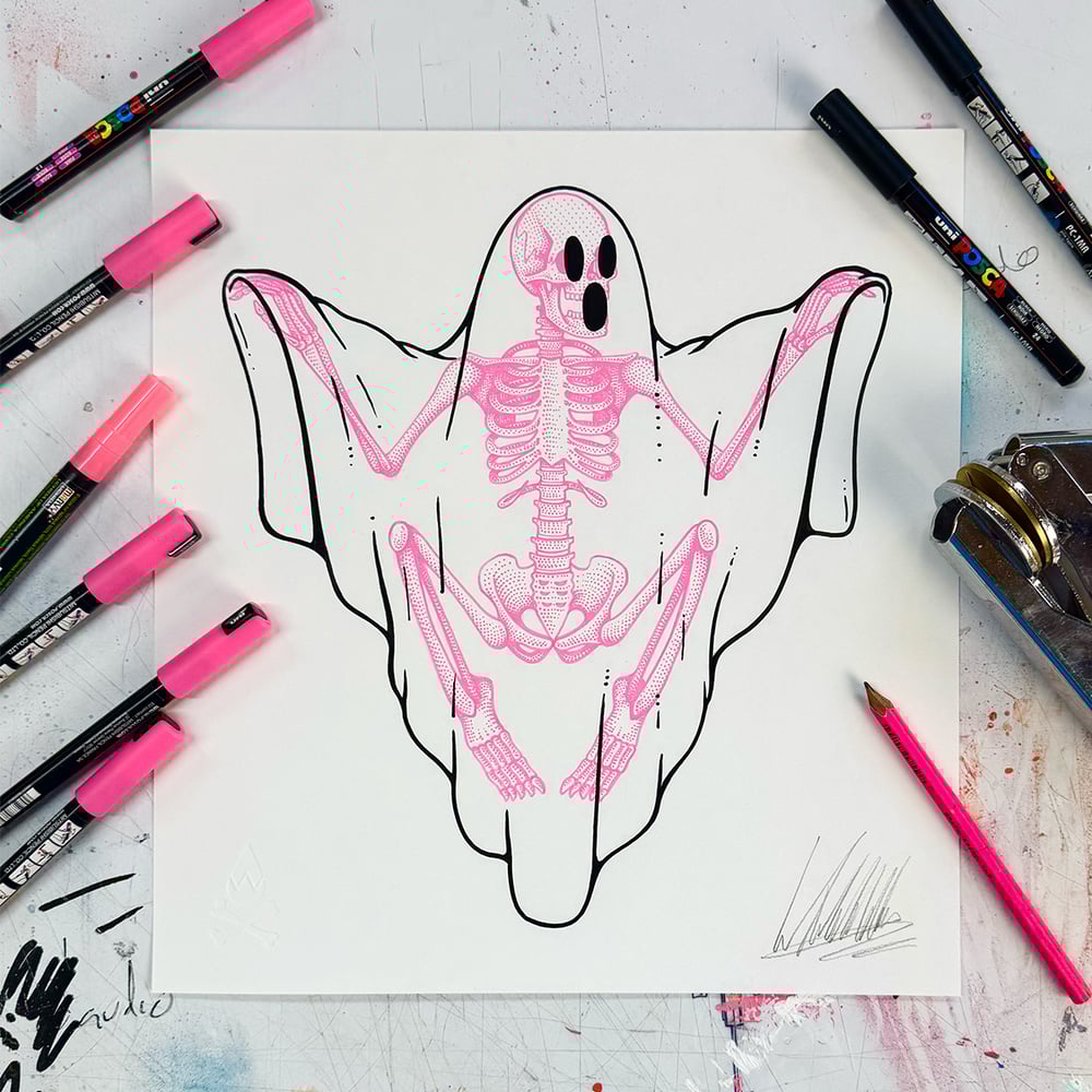 Image of Bag Of Bones No.4 Original Illustration