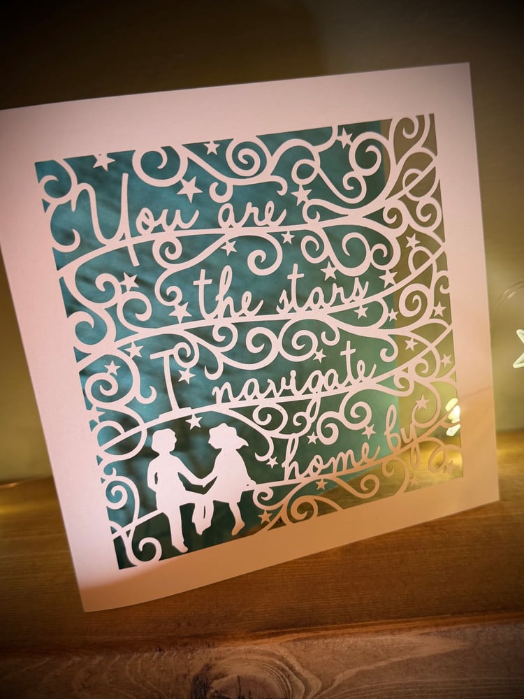 Image of ‘You Are The Stars’ Papercut Card