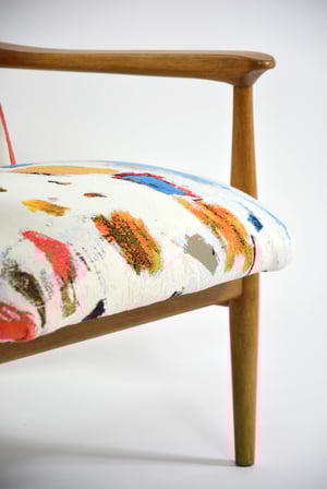 Image of Fauteuil WR à motifs coloré