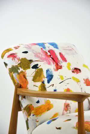 Image of Fauteuil WR à motifs coloré