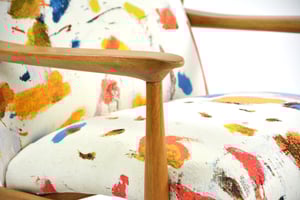 Image of Fauteuil WR à motifs coloré