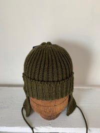 Image 10 of Beanie with Ear flap- Olive £60.00