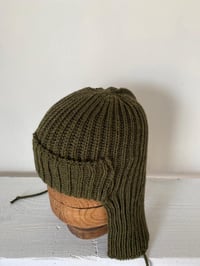 Image 6 of Beanie with Ear flap- Olive £60.00