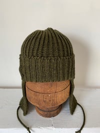 Image 5 of Beanie with Ear flap- Olive £60.00
