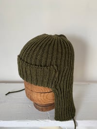Image 9 of Beanie with Ear flap- Olive £60.00
